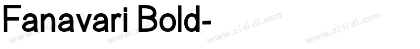 Fanavari Bold字体转换